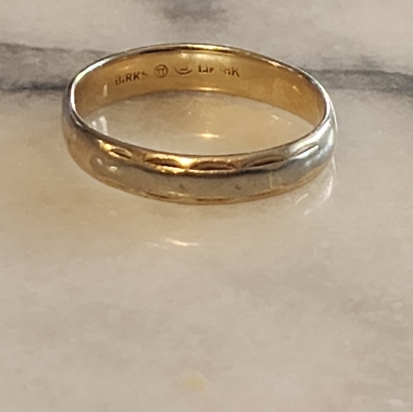 Gold ring 10/18k birks - Picture 1 of 5